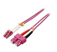 Goobay 95943 Câble à Fibres Optiques, Multimode (OM4), Violett, 1 m Longueur