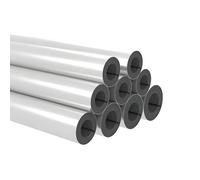 95cm Isolation de Tuyau de Aluminium pour Chauffage Pipe, Tube en Mousse d'Isolation Tuyaux de Autocollant, Manchon Isolant Noir pour Tube de Climatisation, Antigel, Ø 27mm(22mm ID x 30mm THK)