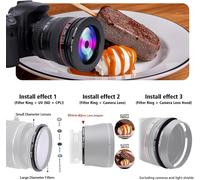 95mm 82mm Lens Converter - Compatible with All 95mm Camera Lenses for UV, ND, CPL - in CNC milled material (95 to 82mm)