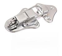 95mm Fer Boîte à Outils Boucle Serrure avec Moraillon Cadenas pour Mallette Aviation Boîte en Bois Bagages Coffre de Rangement - Argent