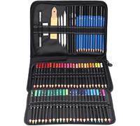 95pcs Set Kit de dessin professionnel croquis dessin crayons materiel dessin art peinture esquisse Étui à crayons CYA2