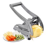 95Street Coupe Frite Professionnel,Coupe Frite avec des 2 Lames Technologie Antidérapante, Coupe-Légumes, Accessoires pour Friteuse, Coupe Frites Manuel