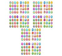 96/144 points Autocollant motif lapins de dessin animé pour scrapbooking, étiquette d'emballage décorative pour sceau, enveloppe, autocollant de vacances