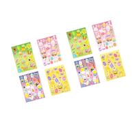 96/144 points Autocollant motif lapins de dessin animé pour scrapbooking, étiquette d'emballage décorative pour sceau, enveloppe, autocollant de vacances