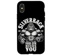 96,4% Silverback Gym Clothing Body Building Strongman Coque pour iPhone X/XS