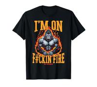 96,4% Silverback Gym vêtements Bodybuilding Strongman Fire T-Shirt