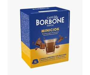 96 Capsules Caffe Borbone compatibles avec Lavazza a Modo Mio Boisson Soluble Mini Ciok Chocolat - L' Emporio del Caffè
