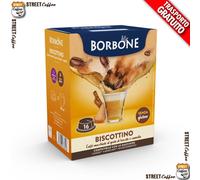 Caffè Borbone 96 Capsules compatibles avec Lavazza a Modo Mio Boisson Soluble au goût Biscottino