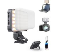 96 LED Lampe de Téléphone Améliorée avec Coque Souple Support Intégré Lampe pour Appareil Photo Lamp de Visioconférence