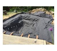 96 M² Feutre De Bassin 500 G Toile De Protection Pour Bâche De Bassin Gris