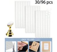 96 pièces - 30 pièces de pâte adhésive repositionnable, pâte murale amovible et repositionnable, pâte adhésive pour affiche, pour accrocher des murs, des photos, des affiches, des peintures de musée e