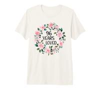 96 Years Loved Women Men 96 Years Old Cool 96th Birthday T-Shirt Haut de Gamme