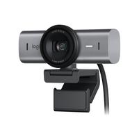 Webcam Logitech MX Brio webcam de collaboration et streaming 4K Ultra HD, 1080p a 60 IPS, 2 micros avec reduction de bruit, USB-C, cache pour webcam - Graphite