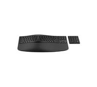 HP Clavier sans fil 960 – Ergonomique Bluetooth multi-appareils FR avec pavé numérique séparé Noir