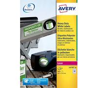 Avery Étiquettes laser L4778-20 Haute résistance Polyester blanc 45,7 x 21,2 mm 960 étiquettes