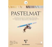 96001c Bloc Collé Pastelmat N°3 - 12 Feuilles Carte Spéciale Pour Pastels Secs - 18x24 Cm 360g - Blanc - Intercalaires En Papier Cristal