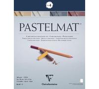 96001c Bloc Collé Pastelmat N°3 - 12 Feuilles Carte Spéciale Pour Pastels Secs - 18x24 Cm 360g - Blanc - Intercalaires En Papier Cristal