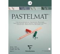 96001c Bloc Collé Pastelmat N°3 - 12 Feuilles Carte Spéciale Pour Pastels Secs - 18x24 Cm 360g - Blanc - Intercalaires En Papier Cristal