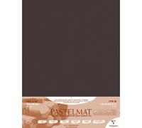 [96009C] Clairefontaine Paquet de 5 feuilles Pastelmat 360g 50x70 Anthracite