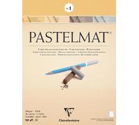 96016c Bloc Collé Pastelmat N°1-12 Feuilles Carte Spéciale Pour Pastels Secs-18x24 Cm 360g-4 Couleurs Assorties-Intercalaires En Papier Cristal