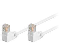 96073 Patch cord RJ45 mâle, coudé, inférieur, des deux côtés Goobay
