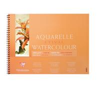 Clairefontaine Album spiralé Etival – Papier aquarelle 100% cellulose 36x48 cm 12 feuilles 300g