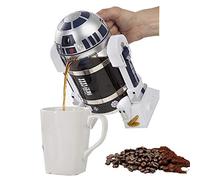 960ml/ 32,5 oz bouteille française café portefeuille, presse française de voyage machine à café en forme de robot machine express avec coupe manuelle