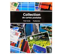 [96115E] Exacompta Album de collection pour 200 cartes postales 20x25,5 cm
