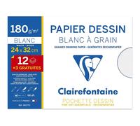 [96177C-4] Clairefontaine Lot de 4 Pochettes de 12 feuilles + 3 gratuites Des...