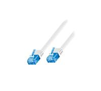 96303 Patch cord U/UTP 6a Line Cu PVC blanc L: 0,5m 32AWG Goobay