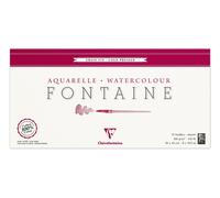 [96437C] Clairefontaine Bloc Fontaine 15F grain fin 20x40 300g encollé 4 côtés