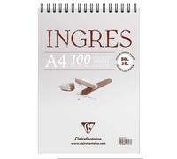 [96477C] Clairefontaine Bloc Ingres Etude vergé A4 100F 80g Ivoire