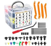 965 Pcs Rivet Clips Plastique Voiture, 26 Tailles Clips Voiture Universel Rivet Plastique Fixation, Clips de Fixation pour Voitures Panneaux de Portes, avec Boîte De Rangement et Outil de Démontage