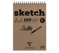 [96604C-2] Clairefontaine Lot de 2 Blocs Sketch croquis spiralé 21x29,7 90g 1...