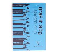[96627C-2] Clairefontaine Lot de 2 Blocs croquis collé GraF it A3 90g 80 feui...
