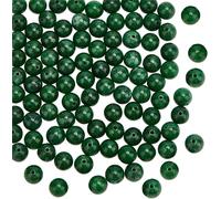 96pcs 8mm Natural Green Jade Beads Gemstone Dyed Loose Beads Round Spacer Beads Dyed Bead Natural Stone Green Crystal Bead For Bracelet Necklace Making