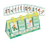 96PCS Action Cartes de Cognition, Penser Formation Apprentissage Carte Flash, Enfants Jouets Éducatifs