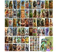 96pcs Cartes Italian Brainrot, Pas de Doublons Sur une Combinaison, Au Moins 1 Secret Rare (60pcs Cartes + 36pcs Autocollant)