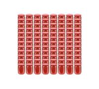 vidaXL Pots à confiture avec couvercle Verre 230 ml Rouge x96