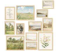 97 Decor Affiches vintage esthétiques pour chambre - Impressions d'art mural vintage, décoration de campagne française, maison éclectique de ferme, galerie d'images d'art de paysage pour Cottagecore,