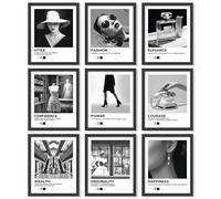 97 Decor Boujee Décoration de chambre - Affiches d'art mural noir et blanc, images en noir et blanc pour décoration murale, impressions de photos tendance vintage, œuvres d'art, décorations de chambre