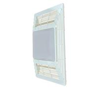 97013662 Grille de ventilateur de salle de bain et kit d'assemblage d'objectif S97013662 compatible avec ventilateur Broan 655 656 657 659 695 696 HFL695 655-C 656-C 657-C 659-D 696-D 695-D