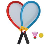 SCHILDKRÖT SET DE RAQUETTES GÉANTES, DEUX RAQUETTES DE BADMINTON SURDI