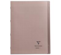 Cahier piqué polypro Koverbook 21x29,7cm 96 pages grands carreaux Seyes noir transparent CLAIREFONTAINE