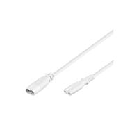 [97200] Goobay Rallonge Câble d'alimentation IEC 60320 C7>C8 2 m Blanc