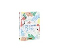 BIC Coffret My Stationery Box - 28 pièces: 10 feutres, 6 stylos-bille, 4 surligneurs, A5 blanc