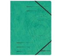 [972471] herlitz Pack de 5 Chemises à élastiques easyorga, A4, carton Vert