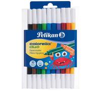 [973172-10] Pelikan Lot de 10 Etuis de 10 feutres colorella Duo C407 Rond Ass...