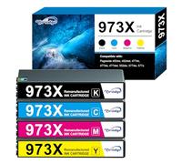 973X Cartouche d'encre Replacement Compatible pour HP 973X 973 X L0S07AE F6T83AE F6T81AE pour HP PageWide 77dw 452dw 452dn 477dw 477dn 552dw 577dw 577z (Noir Magenta Cyan Jaune)