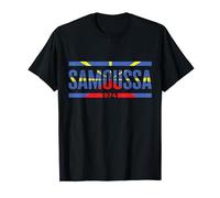 974 île de la réunion représente samoussa créole drapeau T-Shirt